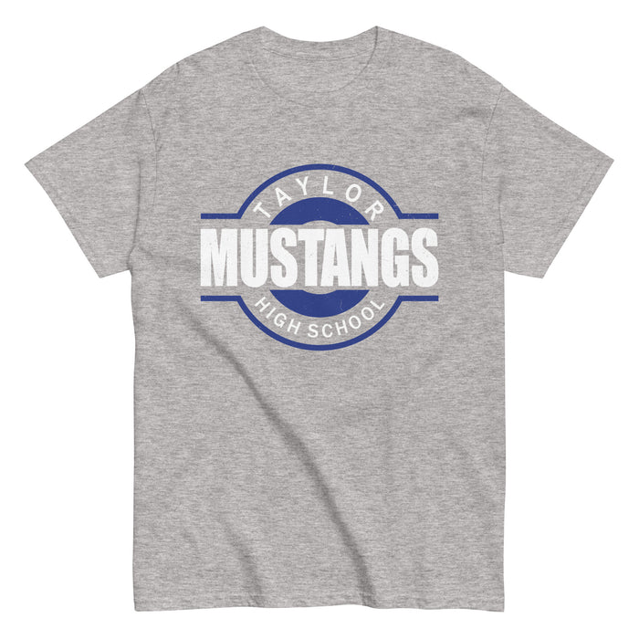 Taylor High School Mustangs Grey Classic Unisex T-shirt 011