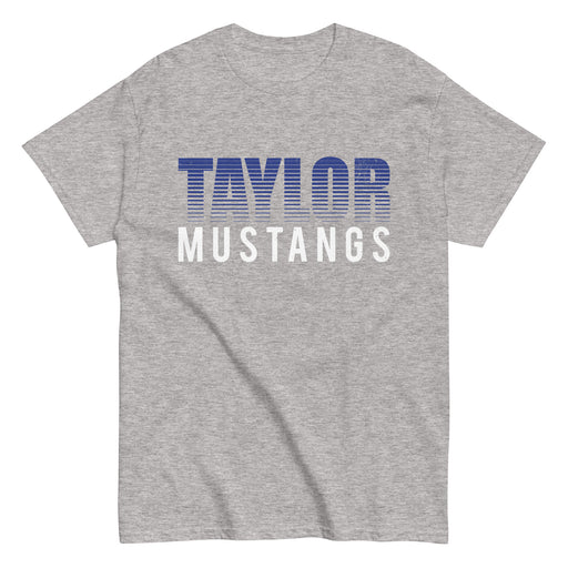 Taylor High School Mustangs Grey Classic Unisex T-shirt 024