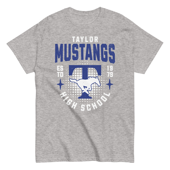 Taylor High School Mustangs Grey Classic Unisex T-shirt 204