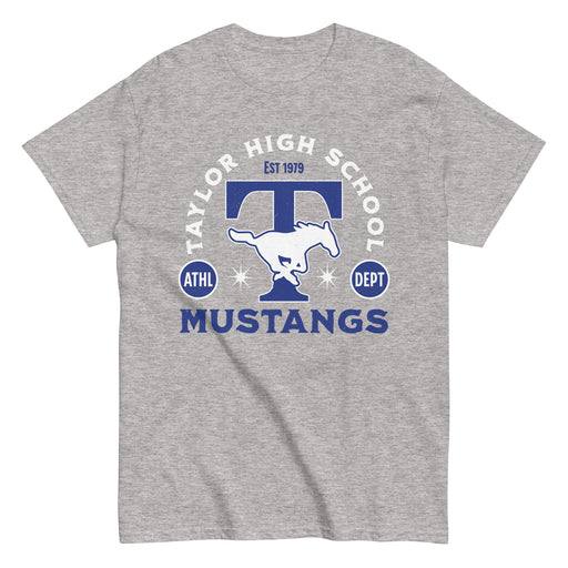 Taylor High School Mustangs Grey Classic Unisex T-shirt 208