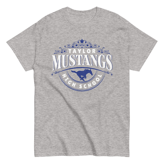 Taylor High School Mustangs Grey Classic Unisex T-shirt 211