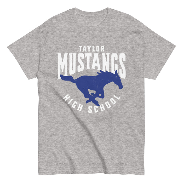 Taylor High School Mustangs Grey Classic Unisex T-shirt 213