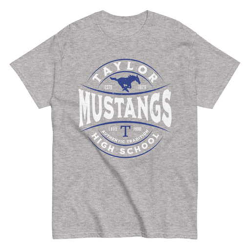 Taylor High School Mustangs Grey Classic Unisex T-shirt 218