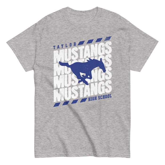 Taylor High School Mustangs Grey Classic Unisex T-shirt 223