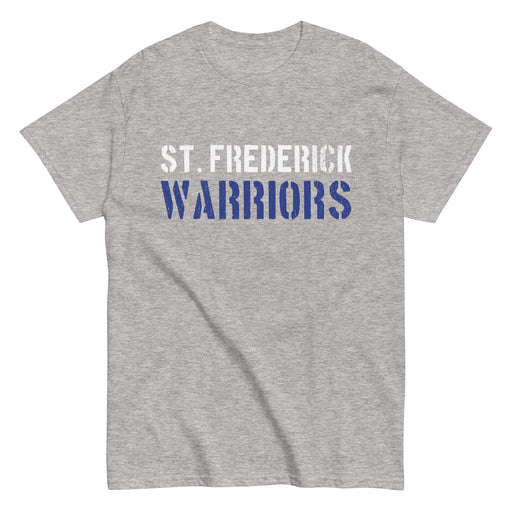 St. Frederick High School Warriors Grey Classic Unisex T-shirt 017