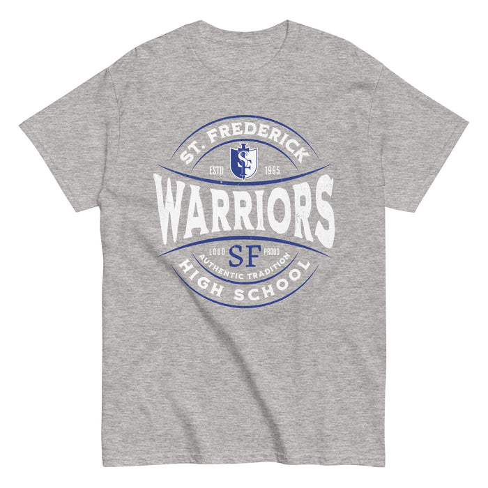 St. Frederick High School Warriors Grey Classic Unisex T-shirt 218