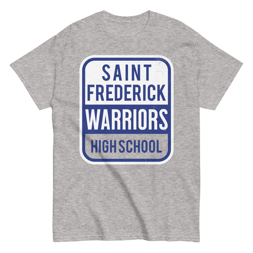 St. Frederick High School Warriors Grey Classic Unisex T-shirt 001