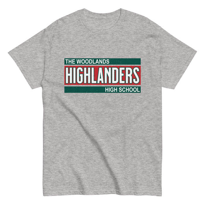 The Woodlands High School Highlanders Sport Grey Classic Unisex T-shirt 098