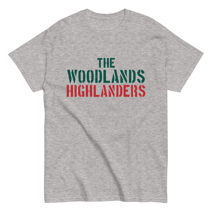 The Woodlands High School Highlanders Sport Grey Classic Unisex T-shirt 017