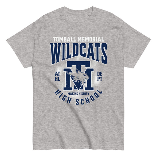 Tomball Memorial High School Wildcats Grey Classic Unisex T-shirt 213