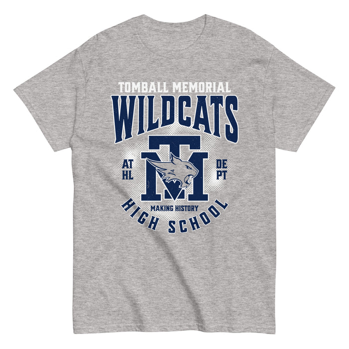 Tomball Memorial High School Wildcats Grey Classic Unisex T-shirt 213