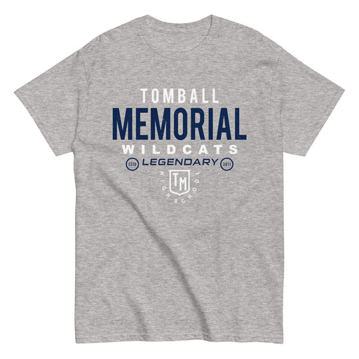 Tomball Memorial High School Wildcats Grey Classic Unisex T-shirt 003