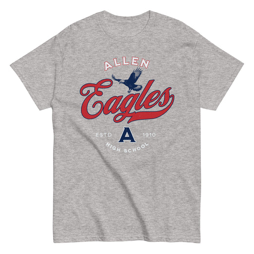 Allen High School Eagles Classic Unisex Grey T-shirt 216