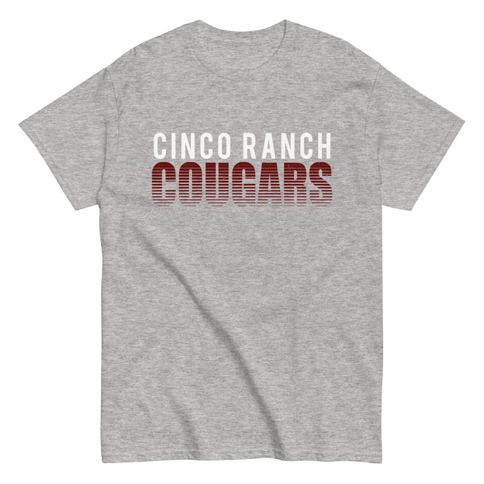 Cinco Ranch High School Cougars Classic Unisex Sport Grey T-shirt 024