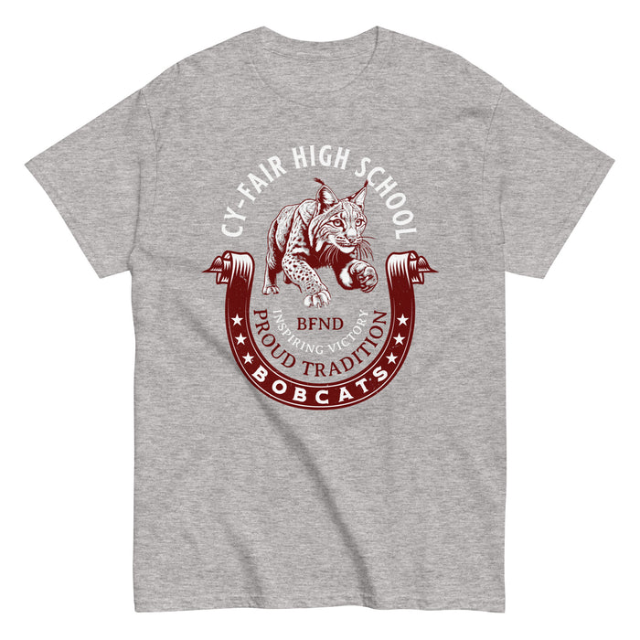 Cy-Fair High School Bobcats Sport Grey Classic Unisex T-shirt 229