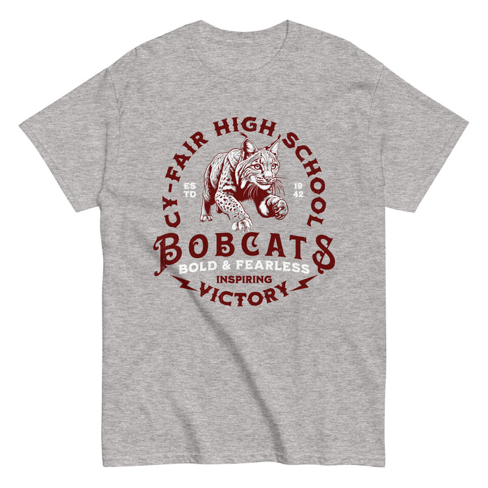 Cy-Fair High School Bobcats Sport Grey Classic Unisex T-shirt 206
