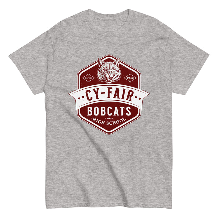 Cy-Fair High School Bobcats Sport Grey Classic Unisex T-shirt 209