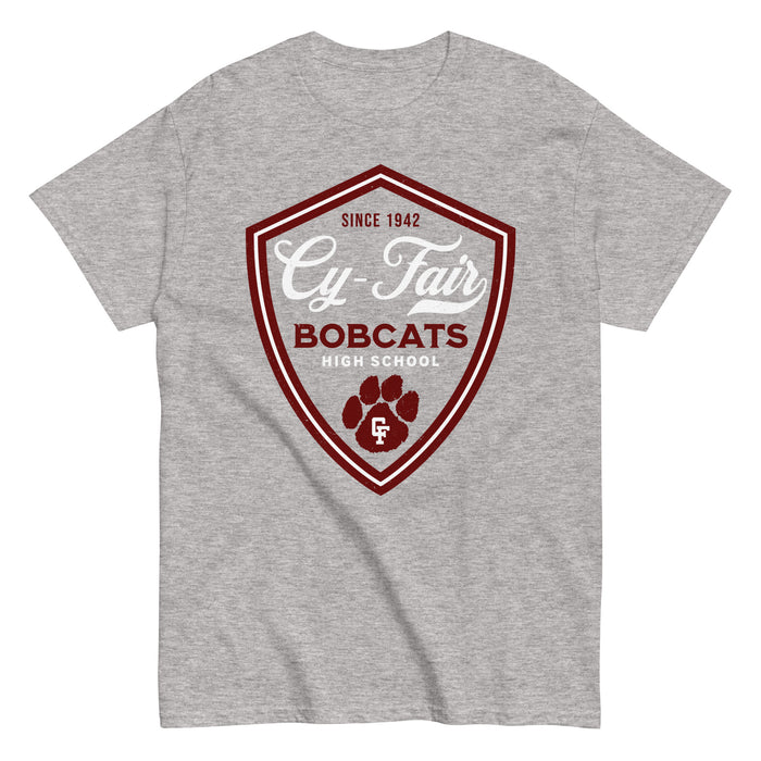 Cy-Fair High School Bobcats Sport Grey Classic Unisex T-shirt 225