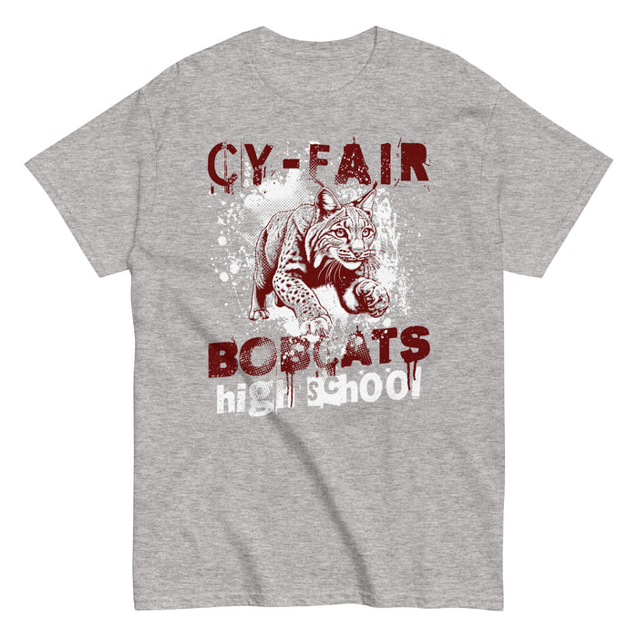 Cy-Fair High School Bobcats Sport Grey Classic Unisex T-shirt 205