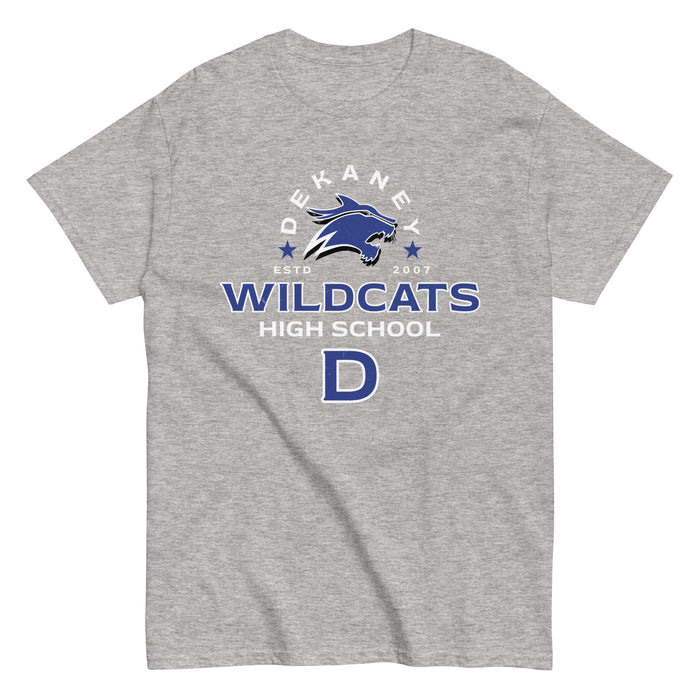 Dekaney High School Wildcats Heather Grey Classic Unisex T-shirt 222