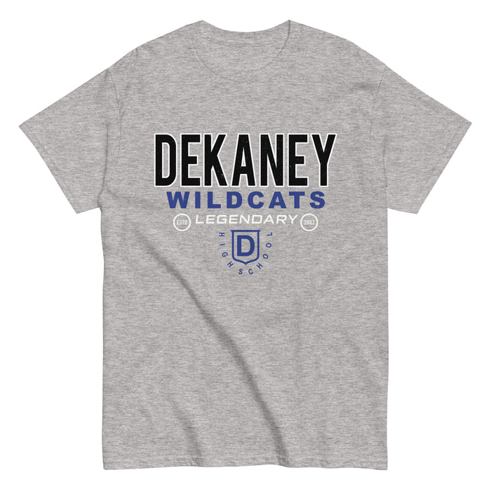 Dekaney High School Wildcats Heather Grey Classic Unisex T-shirt 003