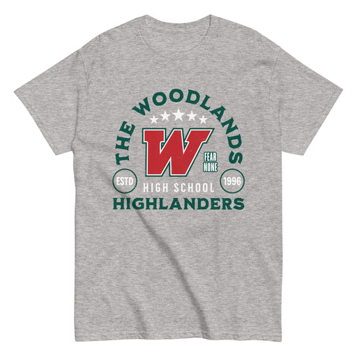 The Woodlands High School Highlanders Sport Grey Classic Unisex T-shirt 208