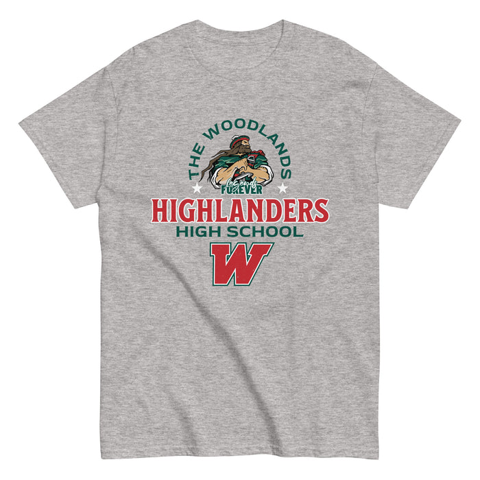 The Woodlands High School Highlanders Sport Grey Classic Unisex T-shirt 222