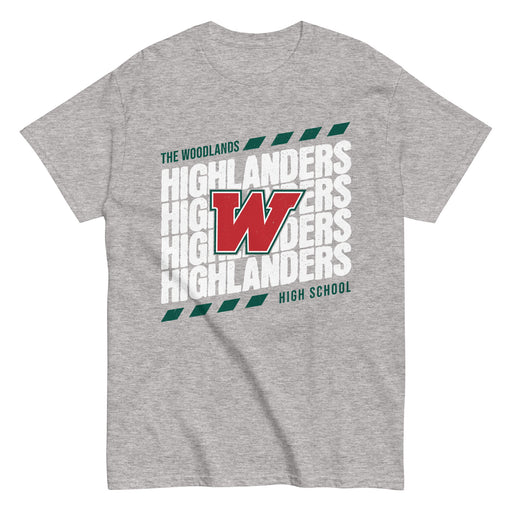 The Woodlands High School Highlanders Sport Grey Classic Unisex T-shirt 223