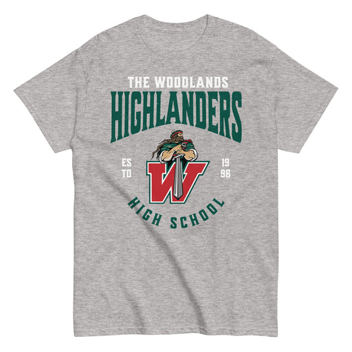 The Woodlands High School Highlanders Sport Grey Classic Unisex T-shirt 213