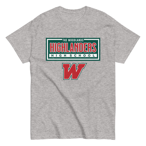 The Woodlands High School Highlanders Sport Grey Classic Unisex T-shirt 049