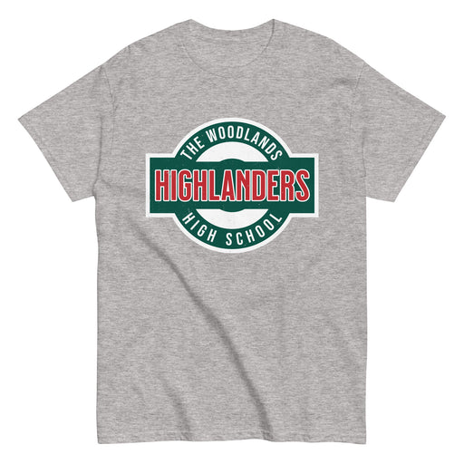 The Woodlands High School Highlanders Sport Grey Classic Unisex T-shirt 011