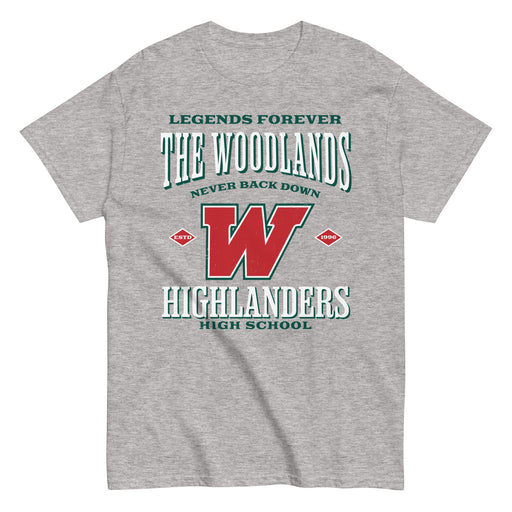 The Woodlands High School Highlanders Sport Grey Classic Unisex T-shirt 230