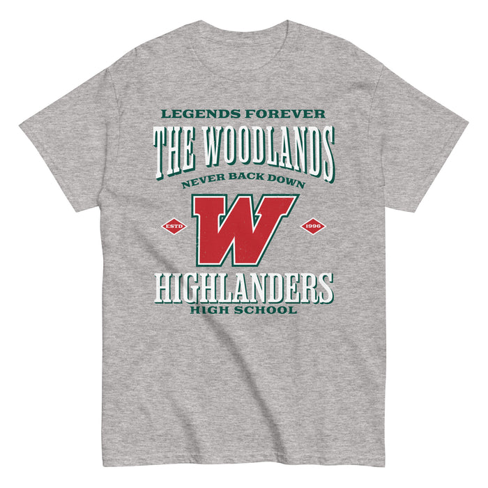 The Woodlands High School Highlanders Sport Grey Classic Unisex T-shirt 230