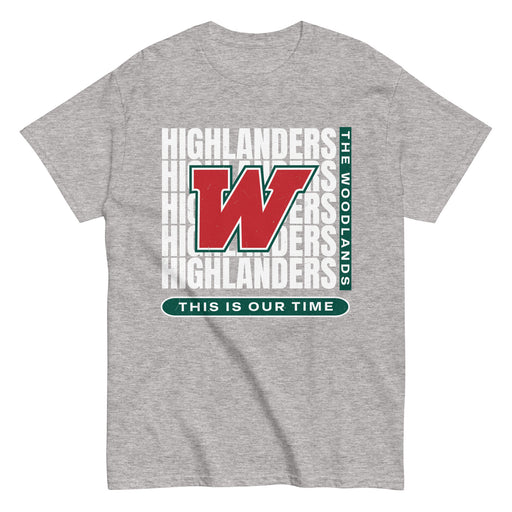 The Woodlands High School Highlanders Sport Grey Classic Unisex T-shirt 235