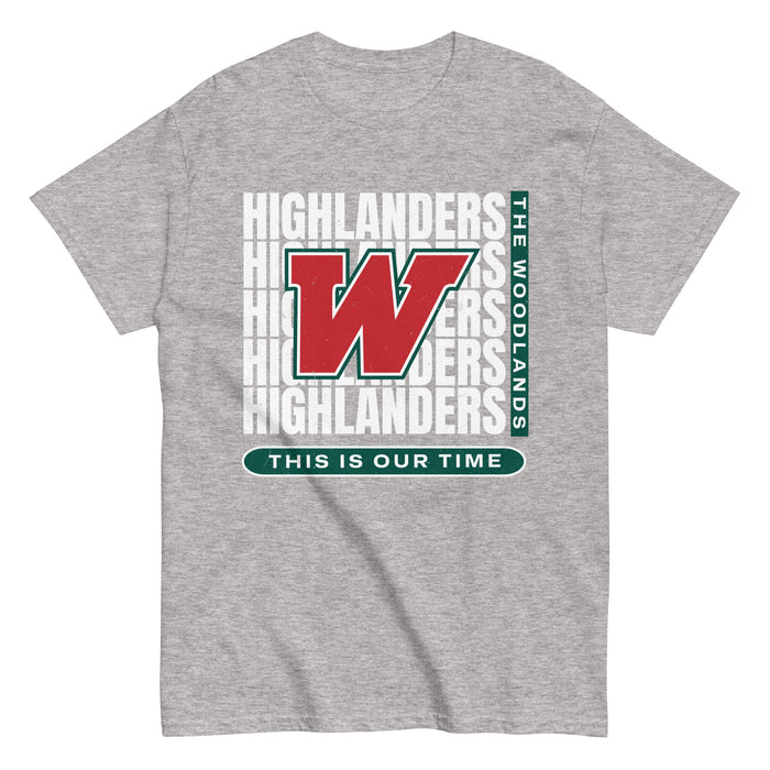The Woodlands High School Highlanders Sport Grey Classic Unisex T-shirt 235