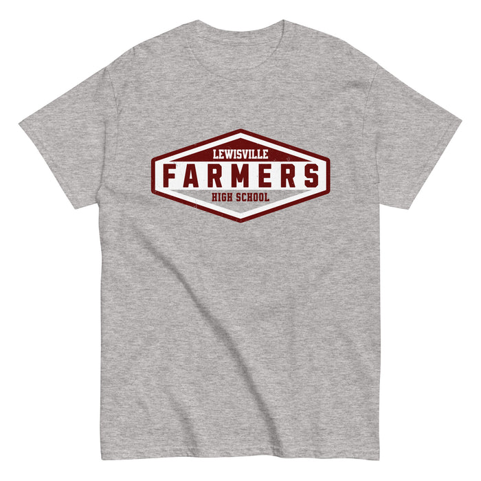 Lewisville High School Farmers Grey Classic Unisex T-shirt 009