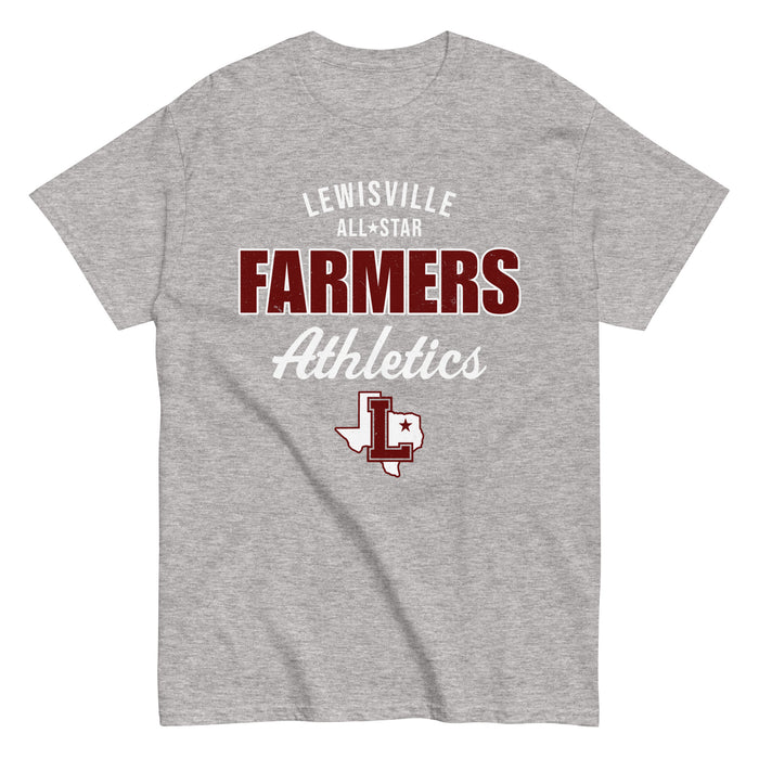 Lewisville High School Farmers Grey Classic Unisex T-shirt 034