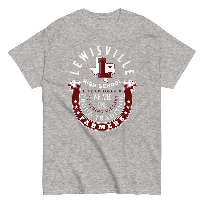 Lewisville High School Farmers Grey Classic Unisex T-shirt 229