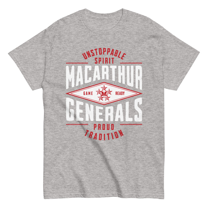 MacArthur High School Generals Grey Classic Unisex T-shirt 210
