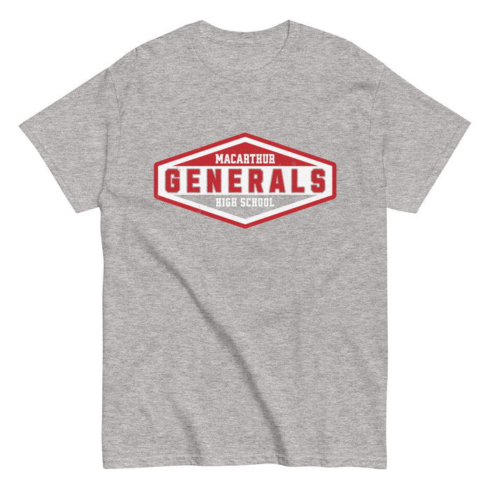 MacArthur High School Generals Grey Classic Unisex T-shirt 009
