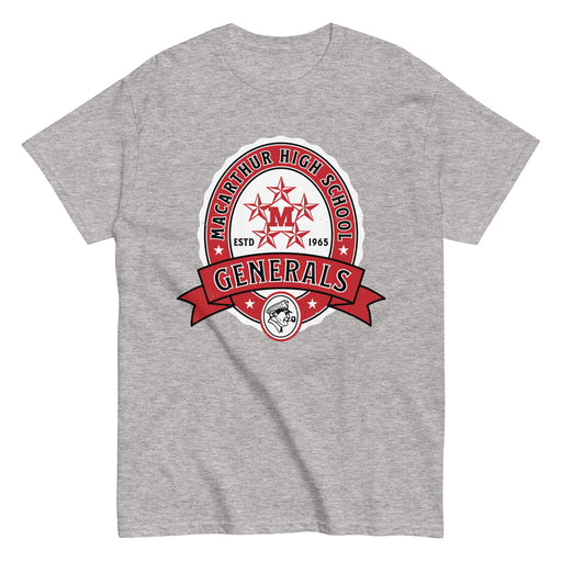 MacArthur High School Generals Grey Classic Unisex T-shirt 212
