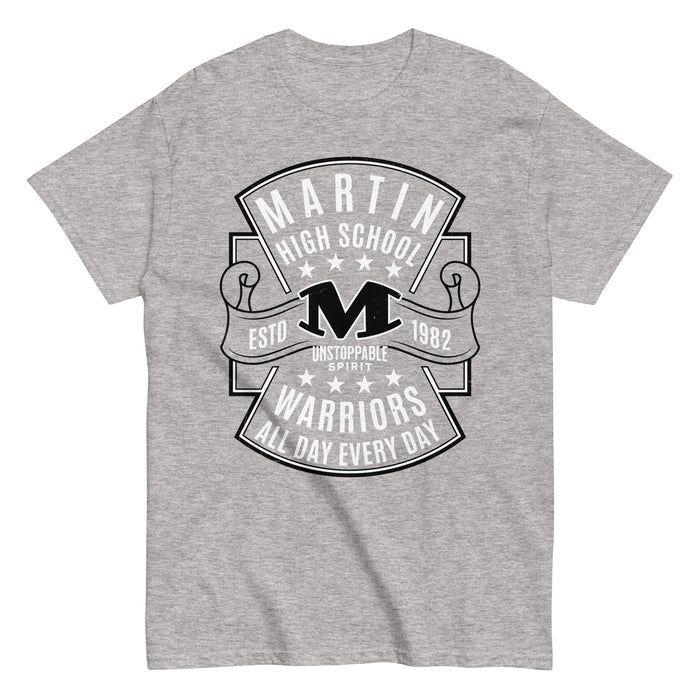 Martin High School Warriors Grey Classic Unisex T-shirt 207