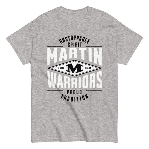 Martin High School Warriors Grey Classic Unisex T-shirt 210