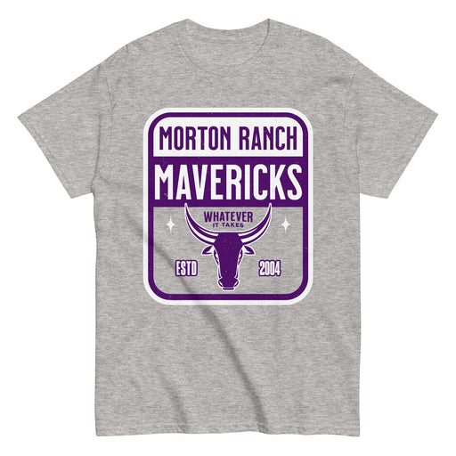 Morton Ranch High School Mavericks Grey Classic Unisex T-shirt 001