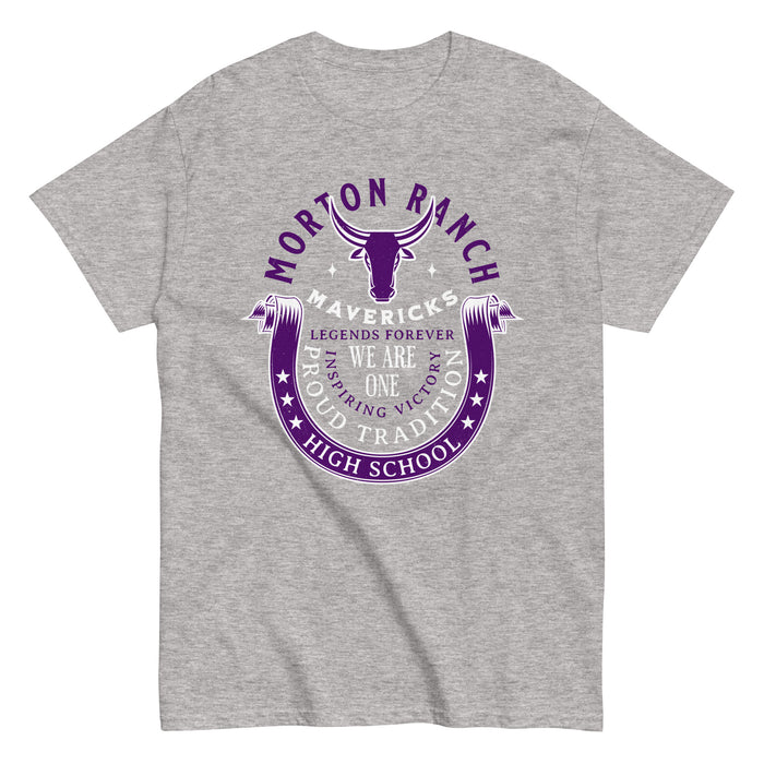 Morton Ranch High School Mavericks Grey Classic Unisex T-shirt 229