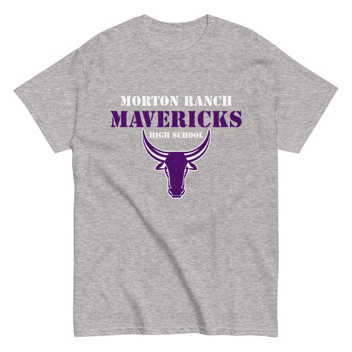 Morton Ranch High School Mavericks Grey Classic Unisex T-shirt 017