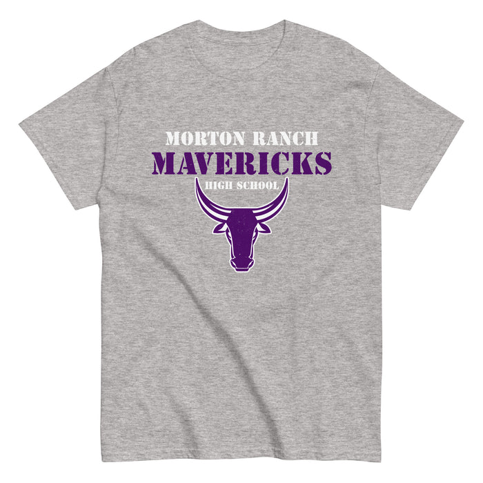 Morton Ranch High School Mavericks Grey Classic Unisex T-shirt 017