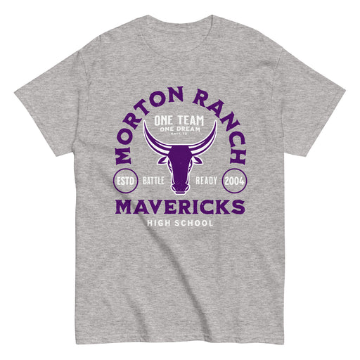 Morton Ranch High School Mavericks Grey Classic Unisex T-shirt 208