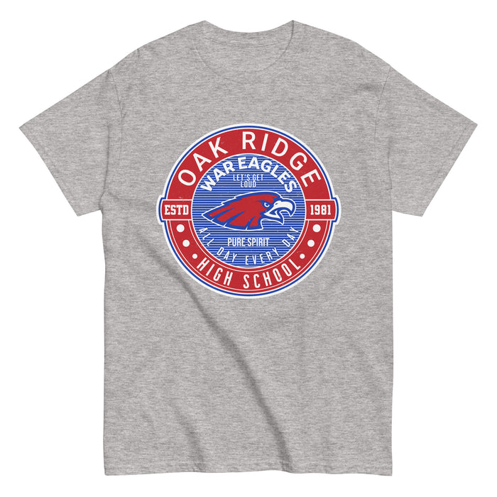 Oak Ridge High School War Eagles Grey Classic Unisex T-shirt 224