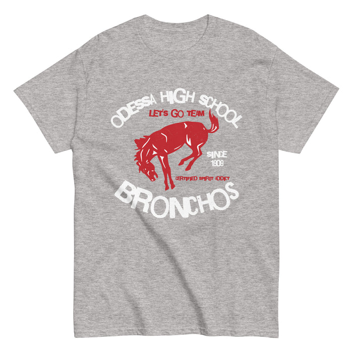 Odessa High School Bronchos Grey Classic Unisex T-shirt 228